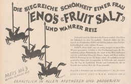 Eno's Fruit Salt - Pubblicità D'epoca - 1927 Old Advertising - Publicidad