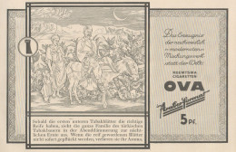 Reemtsma Cigaretten OVA - Illustrazione - Pubblicità D'epoca - 1927 Old Ad - Reclame