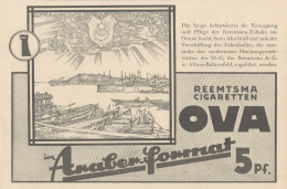 Reemtsma Cigaretten OVA - Illustrazione - Pubblicità D'epoca - 1927 Old Ad - Reclame