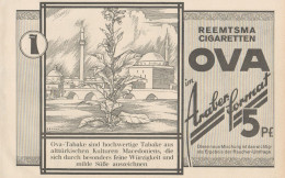 Reemtsma Cigaretten OVA - Illustrazione - Pubblicità D'epoca - 1927 Old Ad - Reclame