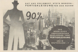 Fertigkleidung - Pubblicità D'epoca - 1929 Old Advertising - Werbung