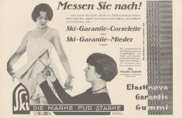 SKI Garantie Corselette - Pubblicità D'epoca - 1929 Old Advertising - Werbung