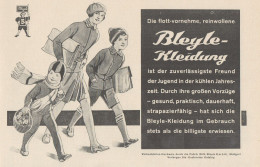 BLEYLE - Illustrazione - Pubblicità D'epoca - 1929 Old Advertising - Publicités