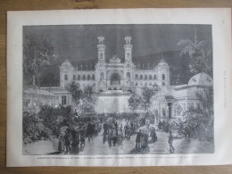 1884 Expostion Universelle De La Ville De NICE  06000 Palais  Eclairé Lumiere Electrique - Unclassified