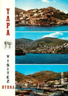 73603921 Hydra Greece Ansicht Vom Meer Aus Hafen Kirche  - Greece