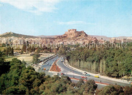 73603919 Athenes Athen Panorama Mit Blick Zur Akropolis Athenes Athen - Griekenland