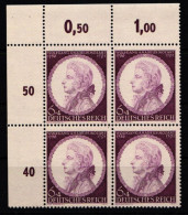 Deutsches Reich 810 Postfrisch 4er Block Vom Eckrand #KL487 - Other & Unclassified