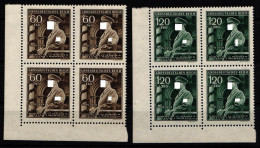 Böhmen Und Mähren 136-137 Postfrisch 4er Block Vom Eckrand #KL469 - Böhmen Und Mähren