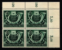 Deutsches Reich 904 Postfrisch 4er Block Vom Eckrand #KL486 - Other & Unclassified