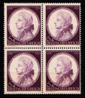 Deutsches Reich 810 Postfrisch 4er Block #KL490 - Altri & Non Classificati