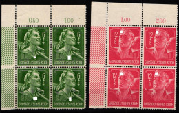 Deutsches Reich 894-895 Postfrisch 4er Block Vom Eckrand #KL576 - Altri & Non Classificati