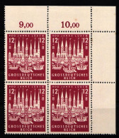 Deutsches Reich 862 Postfrisch 4er Block Vom Eckrand #KL541 - Altri & Non Classificati