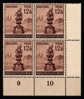 Deutsches Reich 886 Postfrisch 4er Block Vom Eckrand #KL550 - Altri & Non Classificati