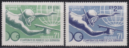 F-EX50189 CHILE MNH 1971 WORLD CHAMPIONSHIP HUNT FISHING FISH PECES.  - Buceo