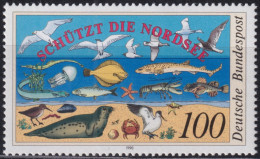 F-EX50187 GERMANY MNH 1990 ENVIRONMENT PROTECTION FAUNA FISHING FISH PECES.  - Fishes
