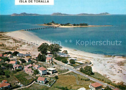 73603530 Canido Playa Del Bao E Isla De Toralla Con Las Cies Al Fondo Vista Aere - Andere & Zonder Classificatie