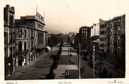 Spain Gijon Paseo Begoña Vintage Postcard  Real Photo - Asturias (Oviedo)