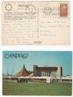 1967 EXPO  Postcard The Expo Labyrinth Mailed From The Exposition Pmk United Nations Expo  67 Canada , Un Stamps Cover - 1967 – Montréal (Canada)