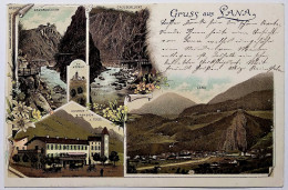 Italy / Meran / Lana / Gruss Aus Lana / Gasthof Z. Teiss / 1898 - Merano