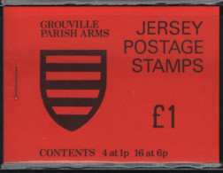 Jersey 1978 Booklet  Sc 138b 1p Trinity, Sc 140a 6p Grouville - Jersey