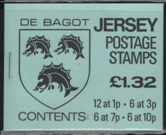 Jersey 1981 Booklet  Sc 247a 1p De Carteret, Sc 249a 3p Dumaresq, Sc 253a 7p Pipon, Sc 256a 10p Le Maistre - Jersey