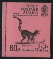 Jersey 1974 Booklet  Sc 39b 3p La Hougue Bie, Sc 40b 3 1/2p Portelet Bay Inverted Contents - Jersey