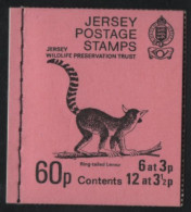 Jersey 1974 Booklet  Sc 39b 3p La Hougue Bie, Sc 40b 3 1/2p Portelet Bay - Jersey