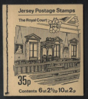 Jersey 1971 Booklet Sc 38b 2 1/2p Arms And Mace Sc 37b 2p Mont Orgueil  Inverted Contents - Jersey