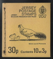 Jersey 1974 Booklet Sc 39b 3p La Hougue Bie (prehistoric Tomb) - Jersey