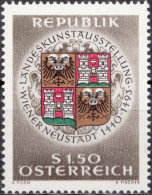 1966, Austria, State Art Exhibition Vienna Neustadt, Coats Of Arms, Heraldic Animals, MNH(**), Mi: 1206 - Nuovi