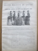 1884 Publicité Mode Femme LES  GRANDS MAGASINS DU LOUVRE  Soierie Lainage  Etoffe Manteaux Costumes - Sin Clasificación