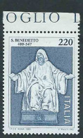 Italia, Italy, Italie, Italien 1980; San Benedetto Da Norcia, Patrono D' Europa, The Saint Patron Of Europe. Nuovo. - Christendom