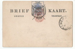 South Africa Great Britain ORC OFS Orange River Colony / Free State PostCard Postal Stationery 1892 - État Libre D'Orange (1868-1909)