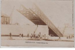 BELLEVILLE SUR SAONE : Carte Photo Des Travaux Du Pont Vers 1920 - Très Bon état - Autres & Non Classés