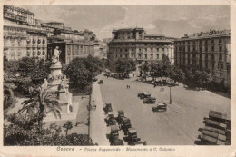 GENOVA - PIAZZA ACQUAVERDE - MONUMENTO A C. COLOMBO - F.P. - Genova