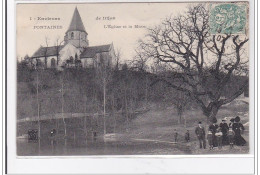 FONTAINES : L'eglise Et La Mare - Tres Bon Etat - Altri & Non Classificati