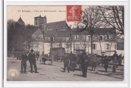 BOURGES : Place Des Marronniers, Marché - Tres Bon Etat - Bourges