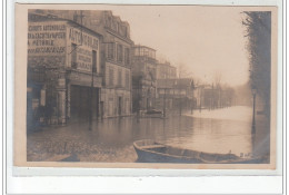 ASNIERES Inondée Janvier 1910 - CARTE PHOTO - Très Bon état - Asnieres Sur Seine