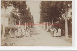 CLEFMONT : Carte Photo D'une Rue Vers 1905- Très Bon état - Clefmont