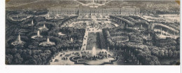 Carte Panoramique - VERSAILLES - Le Château, Le Parc, La Ville à Vol D'Oiseau (28x11) - Très Bon état - Versailles