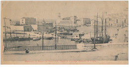 Carte Panoramique - MARSEILLE - Entrée Du Vieux Port, Bassin De Carenage Et Caserne (18x9) - état - Old Port, Saint Victor, Le Panier