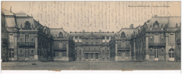 Carte Panoramique - VERSAILLES - La Cour De Marbre (28x11) - état - Versailles