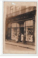 BOURGES : Carte Photo Du Magasin """"a La Providence"""" 6 Rue Saint Bonnet - état (manques) - Bourges