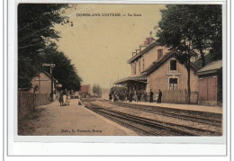 DOMBLANS VOITEUR - La Gare - état (pliée) - Other & Unclassified