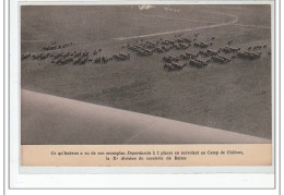 Ce Qu'Aubrun A Vu De Son Monoplan En Survolant Le CAMP DE CHALONS, La Xè Division De Cavalerie De REIMS - Très Bon - Camp De Châlons - Mourmelon