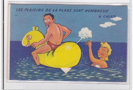 CALAIS : Les Plaisirs De La Plage Sont Nombreux A Calais (systeme) - Tres Bon Etat - Calais