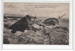 FECAMP - Epave Du Chalutier """"Augustin Le Borgne"""" Après Le Naufrage Du 16 Janvier 1909 - Très Bon état - Fécamp