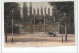 BETHUNE - Jardin Public - Entrée Principale - VOITURE A CHIEN - Très Bon état - Bethune