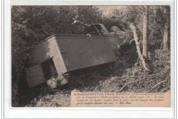 Déraillement Du Rapide Paris-Nantes Près De SAVONNIERES 1908 - La Locomotive Couchée Dans Le Fossé - Très Bon état - Tours