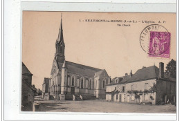 BEAUMONT LA RONCE - L'église - Très Bon état - Beaumont-la-Ronce